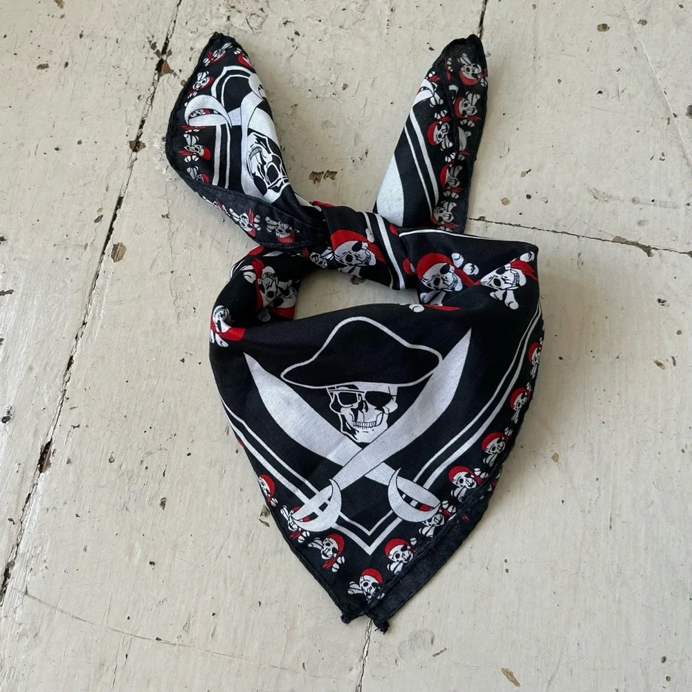 Pirate Skull & Crossbones Bandana Scarf Handkerchief
